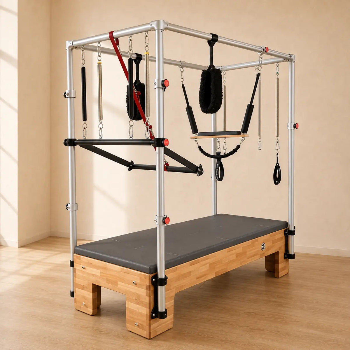 Body & Exercise Cadillac Classic in een warme minimalistische pilatesstudio