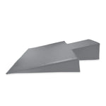 Zijaanzicht van de grijze Elina Pilates Postural Wedge