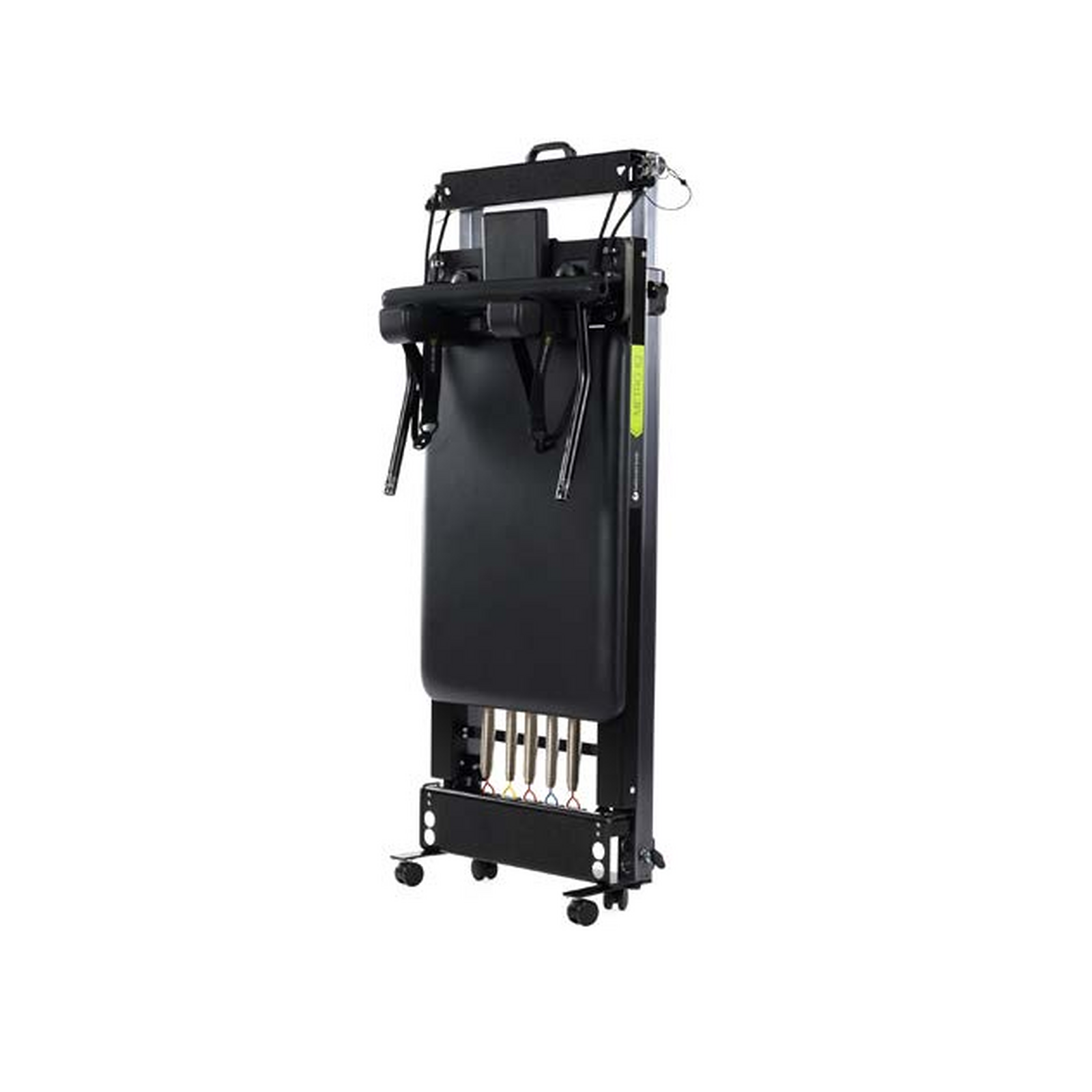 Balanced Body Metro IQ Reformer verticaal opgeborgen